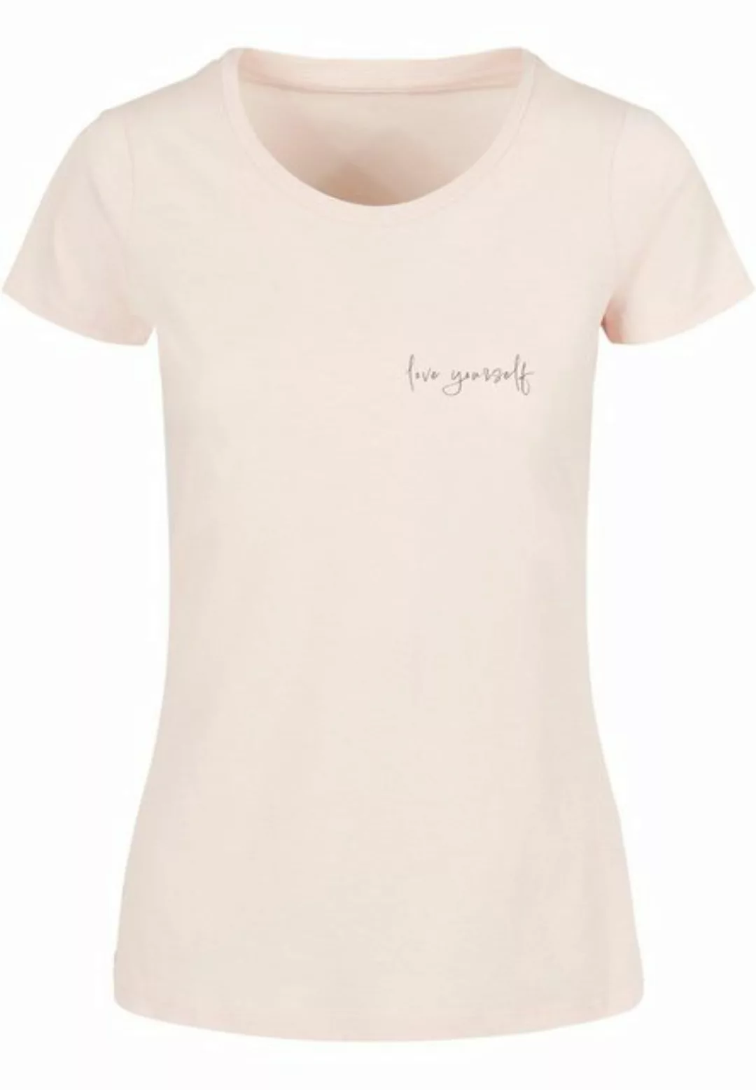 Merchcode T-Shirt Merchcode Damen Ladies Love Yourself Basic T-Shirt (1-tlg günstig online kaufen