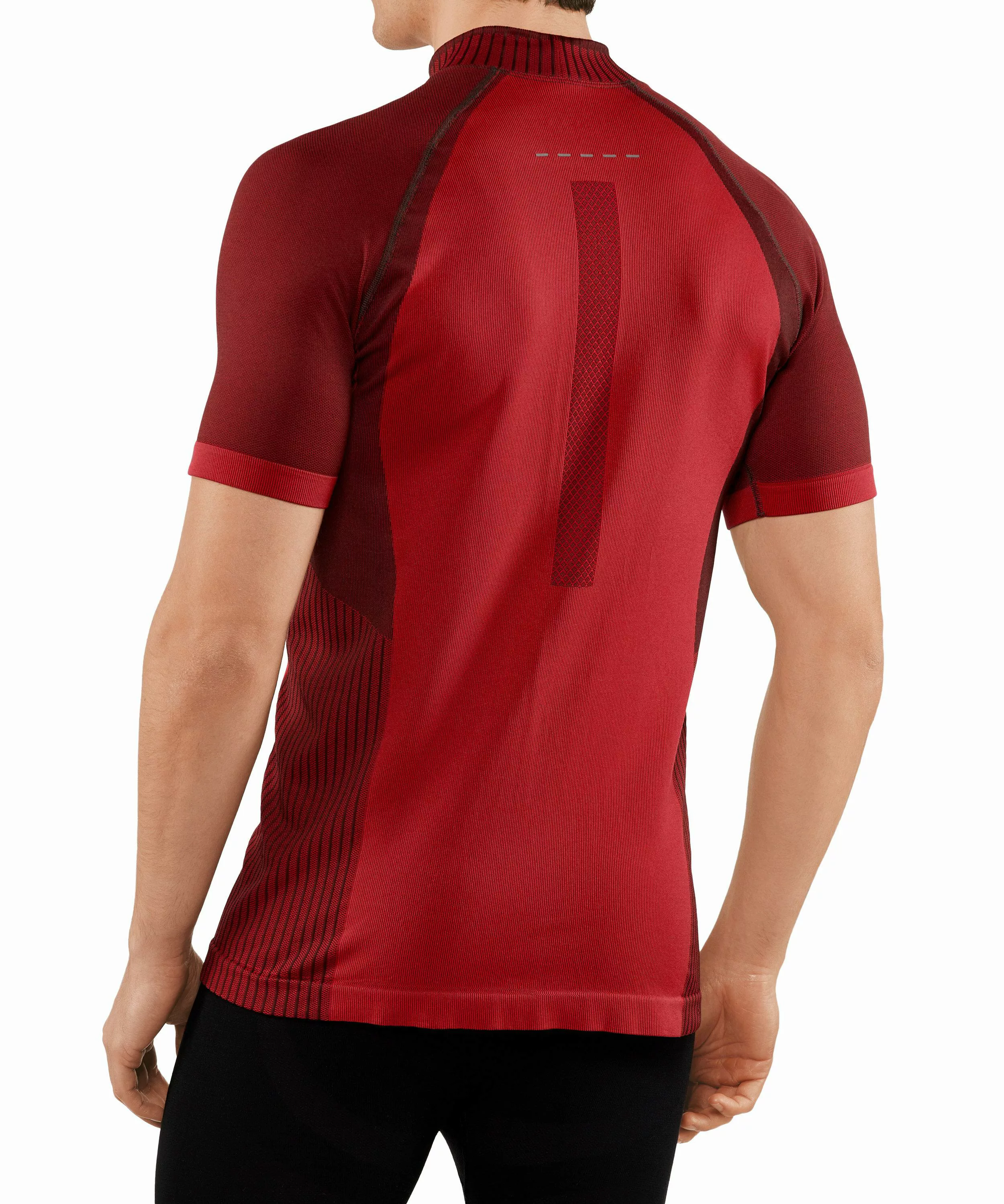 FALKE Herren T-Shirt Stehkragen, XS-S, Rot, Uni, 38900-878401 günstig online kaufen
