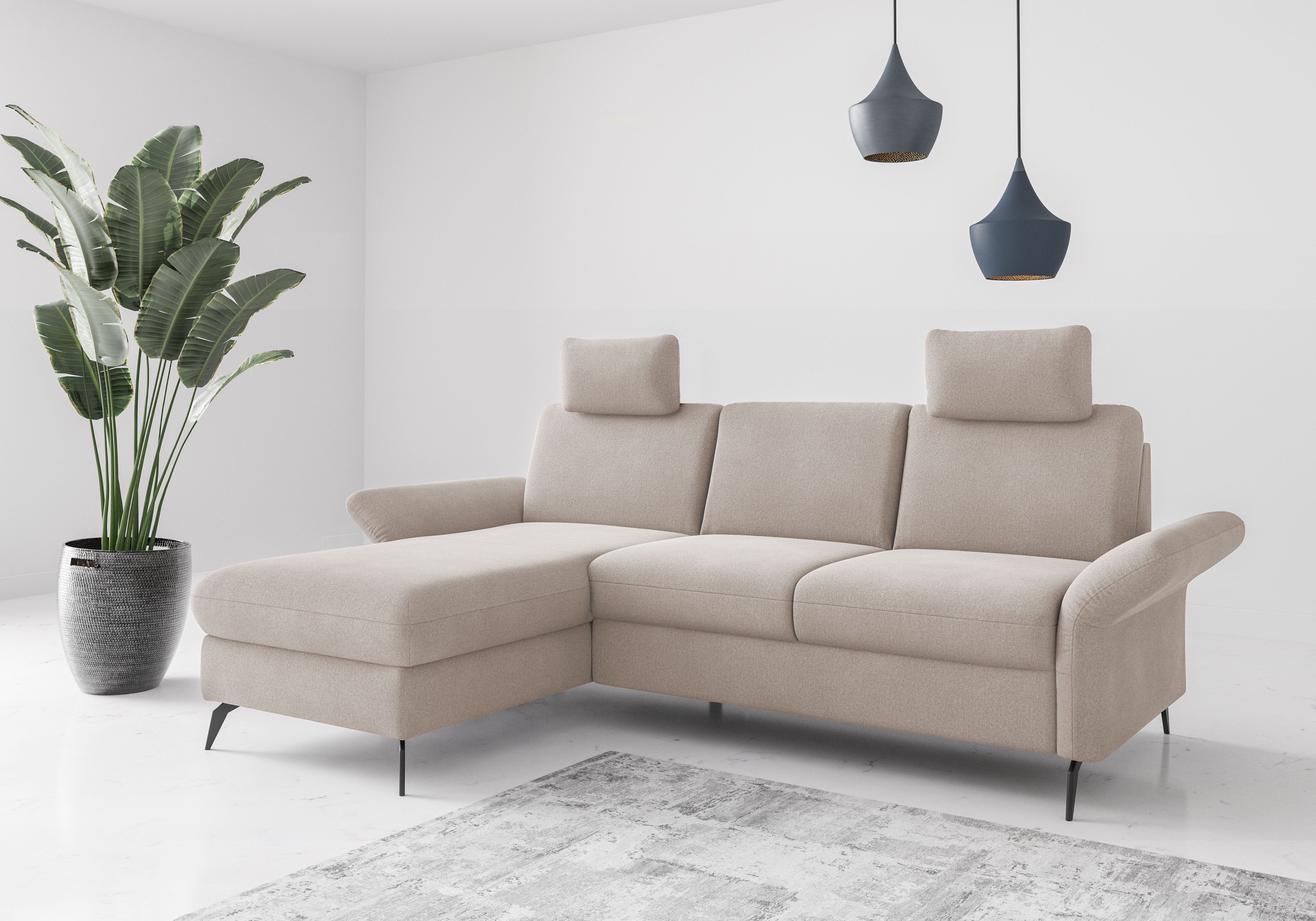 Home affaire Ecksofa "Rochelle", wahlweise mit Bettfunktion, Bettkasten und günstig online kaufen
