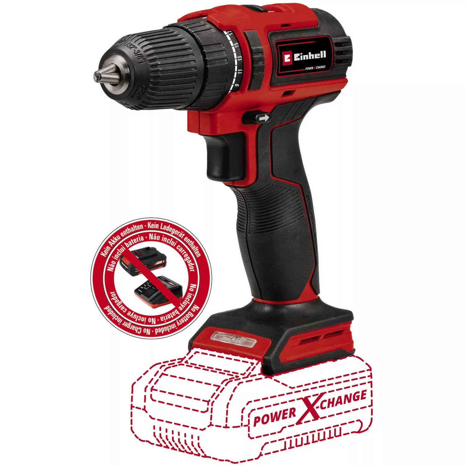 Einhell Akku-Bohrschrauber Power X-Change TE-CD 18/40 Li BL Solo günstig online kaufen