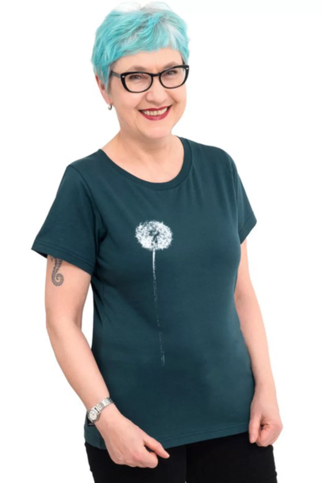 Fair-trade-frauenshirt "Pusteblume" - Made In Kenia - günstig online kaufen