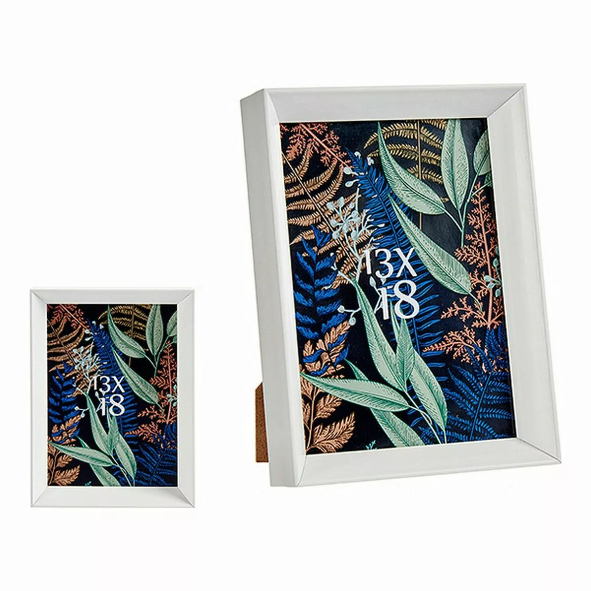 Fotorahmen Weiß Glas Kunststoff (15,2 X 3,5 X 20,2 Cm) günstig online kaufen