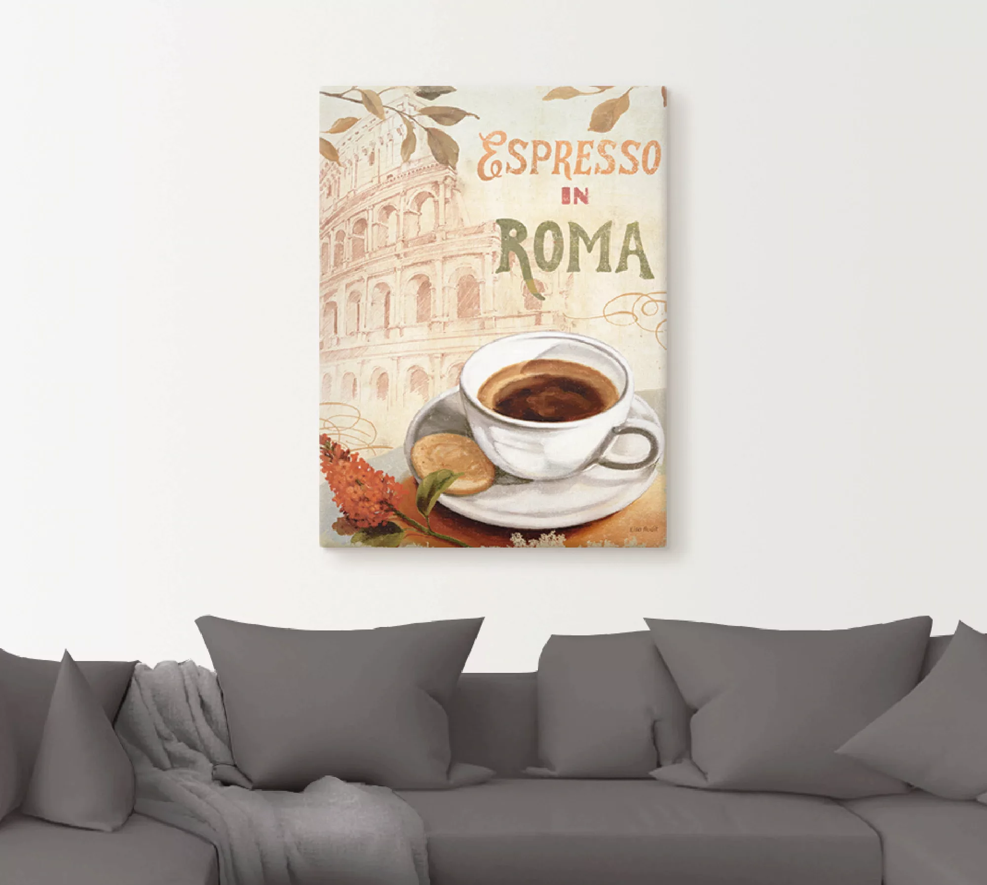 Artland Wandbild »Kaffee in Europa III«, Getränke, (1 St.), als Leinwandbil günstig online kaufen