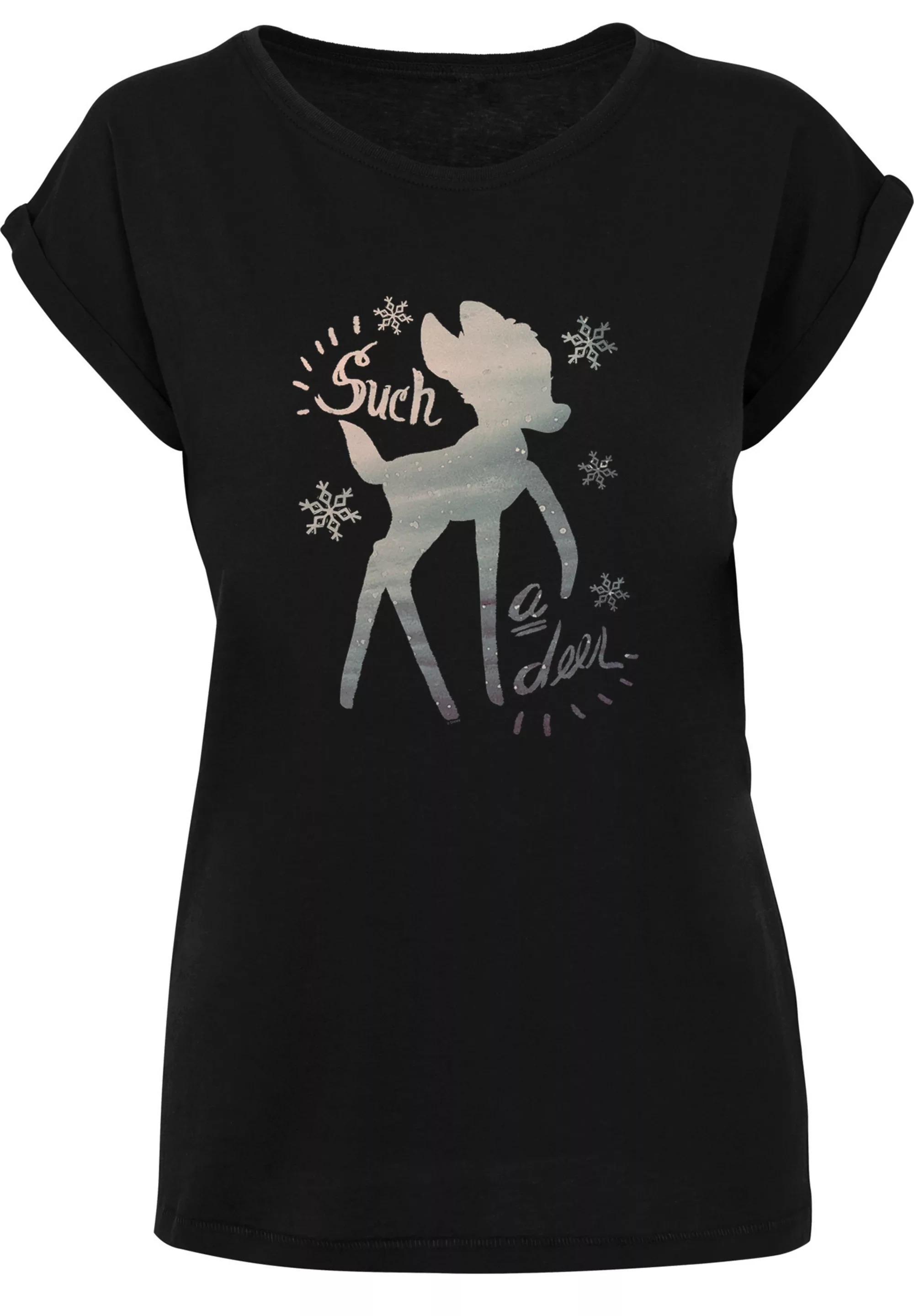 F4NT4STIC T-Shirt " Bambi Winter Deer BLK", Print günstig online kaufen