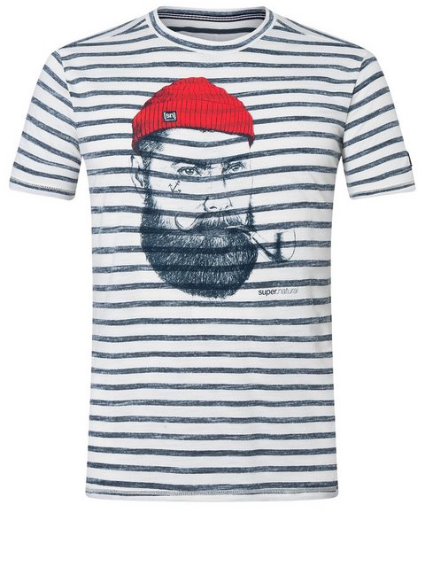 SUPER.NATURAL T-Shirt für Herren, Merino SAILOR STRIPE gestreift, atmungsak günstig online kaufen