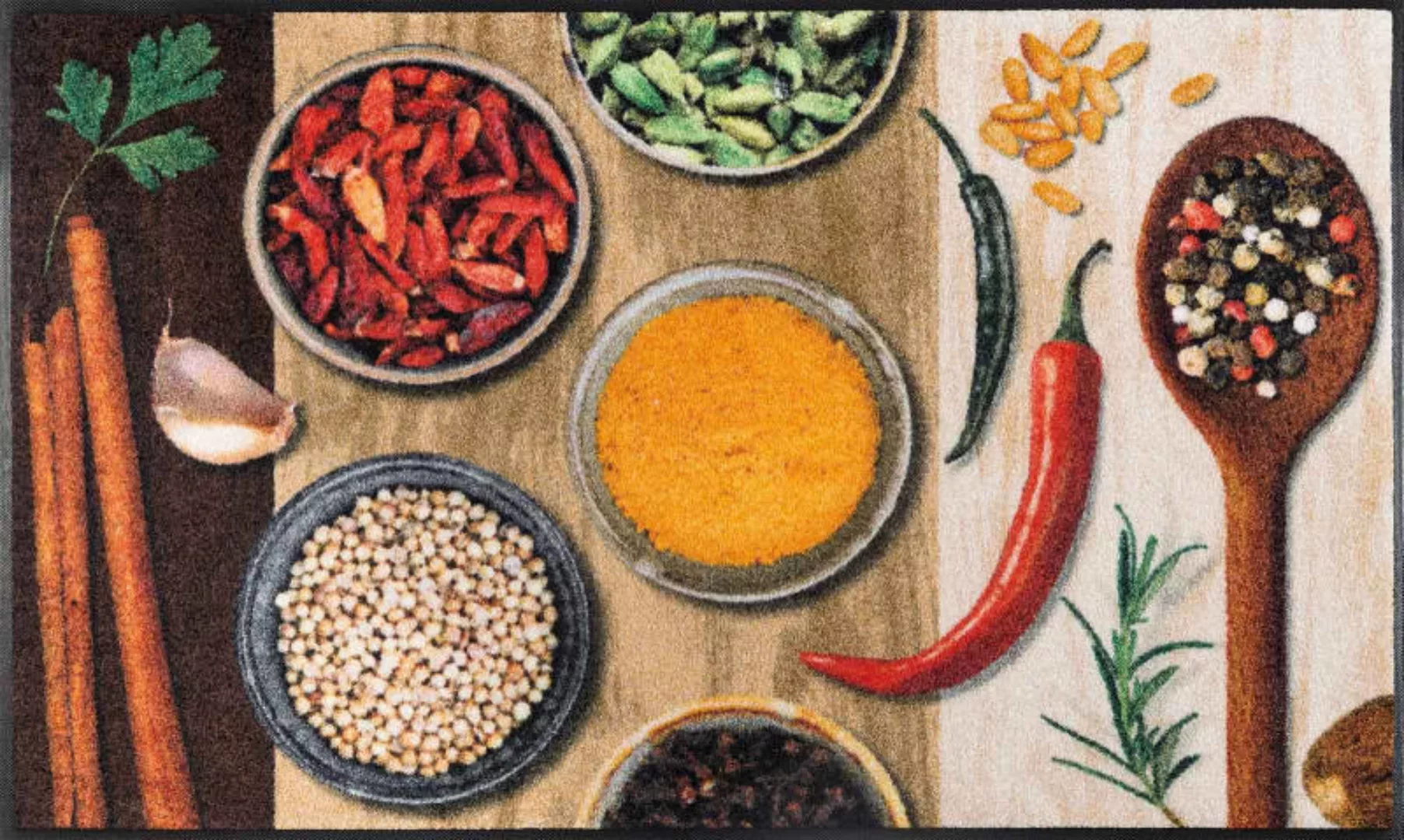 wash+dry by Kleen-Tex Küchenläufer »Hot Spices«, rechteckig, Motiv Gewürze, günstig online kaufen