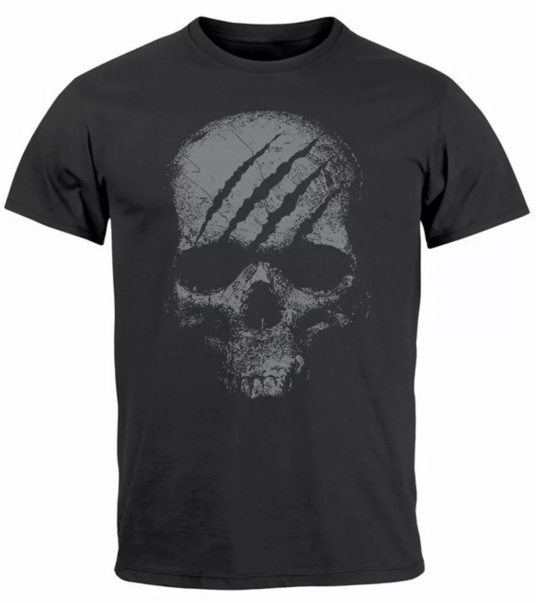 Neverless Print-Shirt Herren T-Shirt Totenkopf Skull Totenschädel Skelett P günstig online kaufen