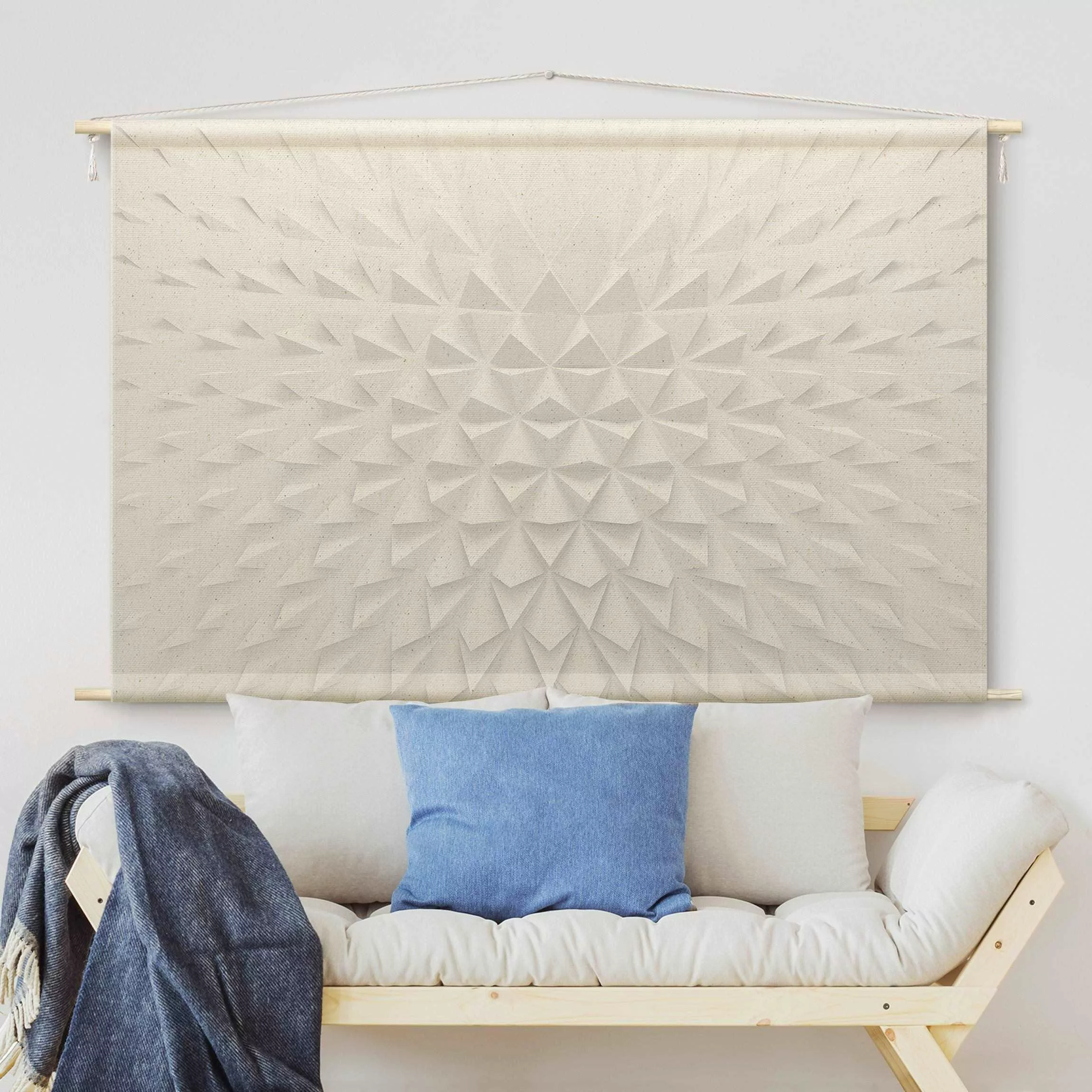 Wandteppich Geometrisches Muster 3D Effekt günstig online kaufen