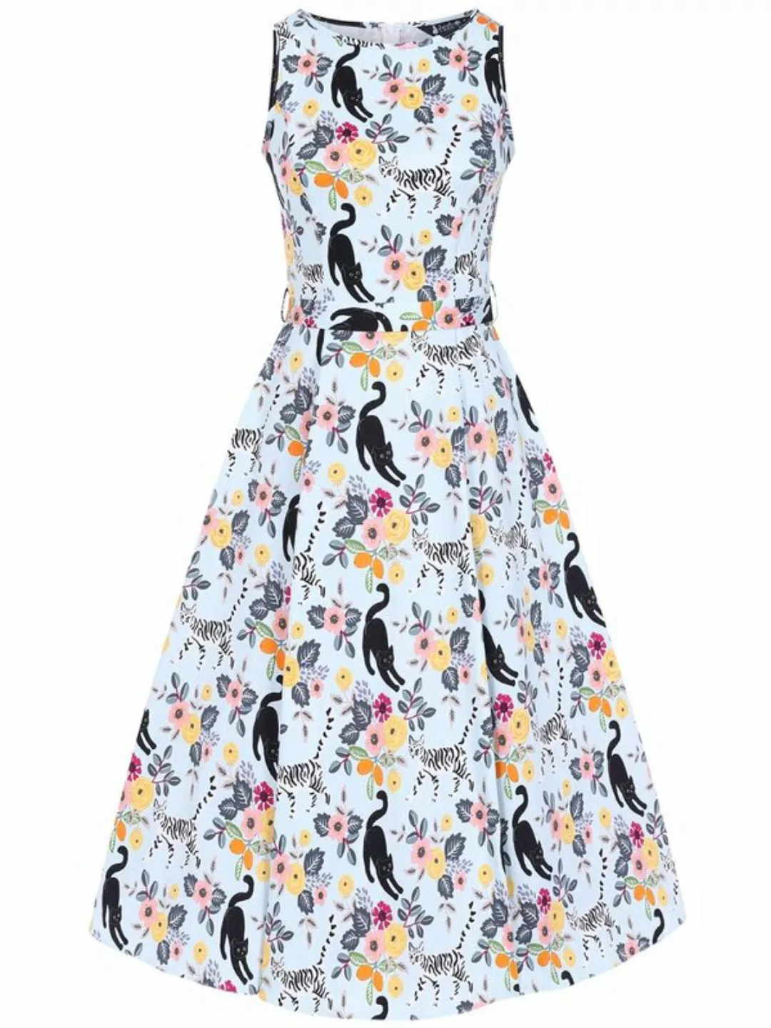 Hepburn Cute Kitty Sky Kleid günstig online kaufen