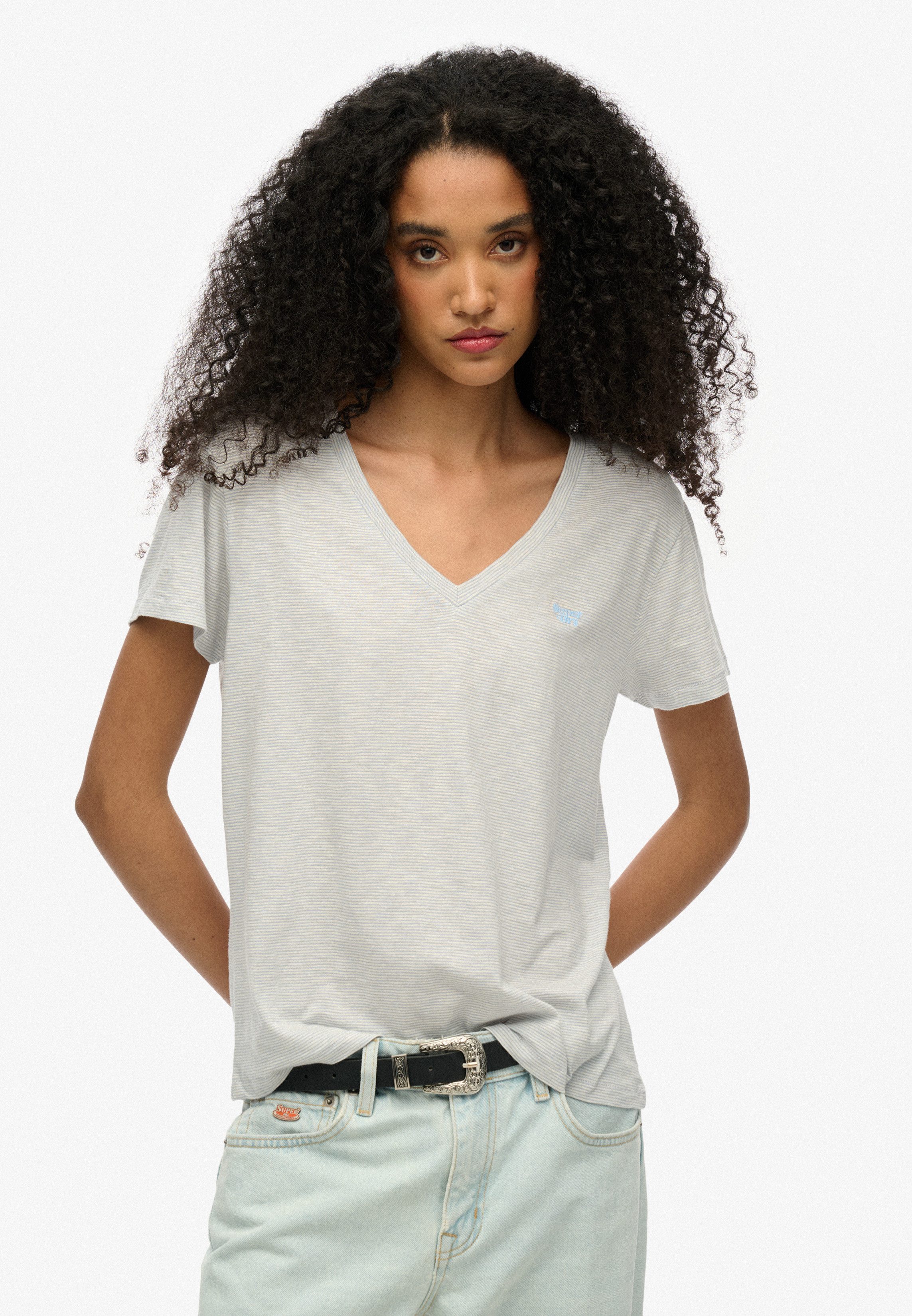 Superdry V-Shirt STUDIOS SLUB EMB VEE günstig online kaufen