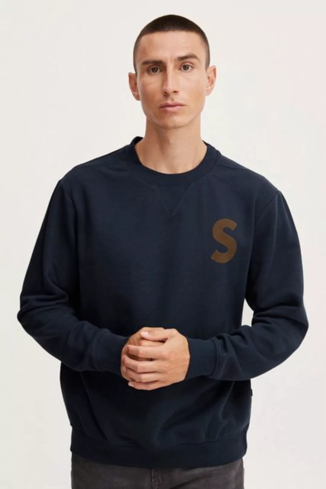 !Solid Sweatshirt SDCael Crew SW 21107095 günstig online kaufen