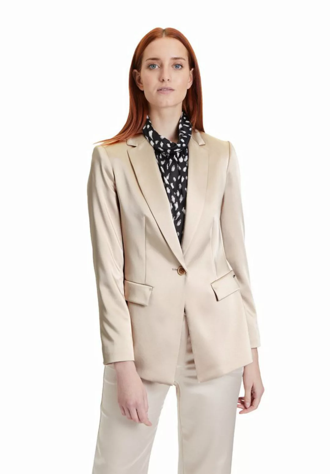 Betty&Co Longblazer Betty & Co Businessblazer mit Taschen Material günstig online kaufen