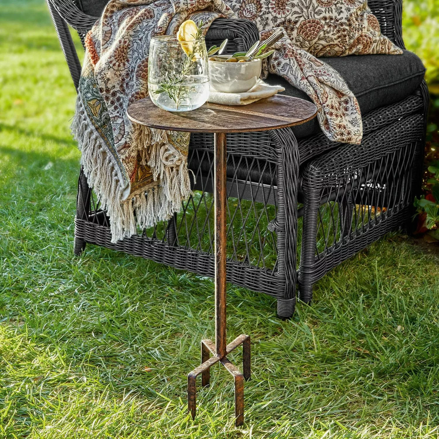 Mirabeau Gartentisch Tischchen Fermont braun günstig online kaufen
