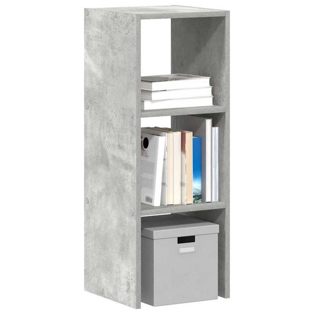 vidaXL Aktenschrank Bücherregal Stapelbar Betongrau 30x30x80 cm Holzwerksto günstig online kaufen