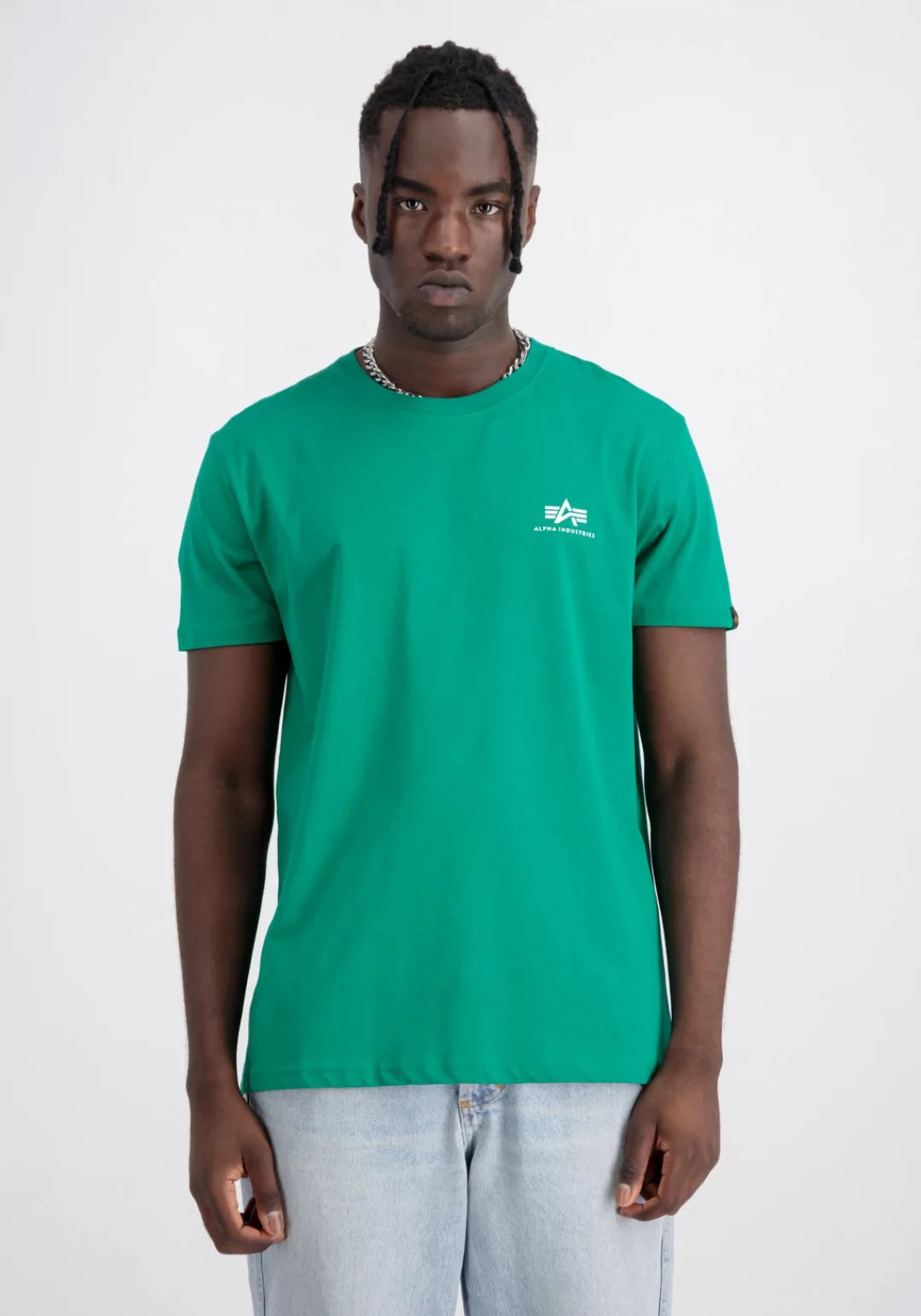 Alpha Industries T-Shirt "Alpha Industries Men - T-Shirts Basic T Small Log günstig online kaufen