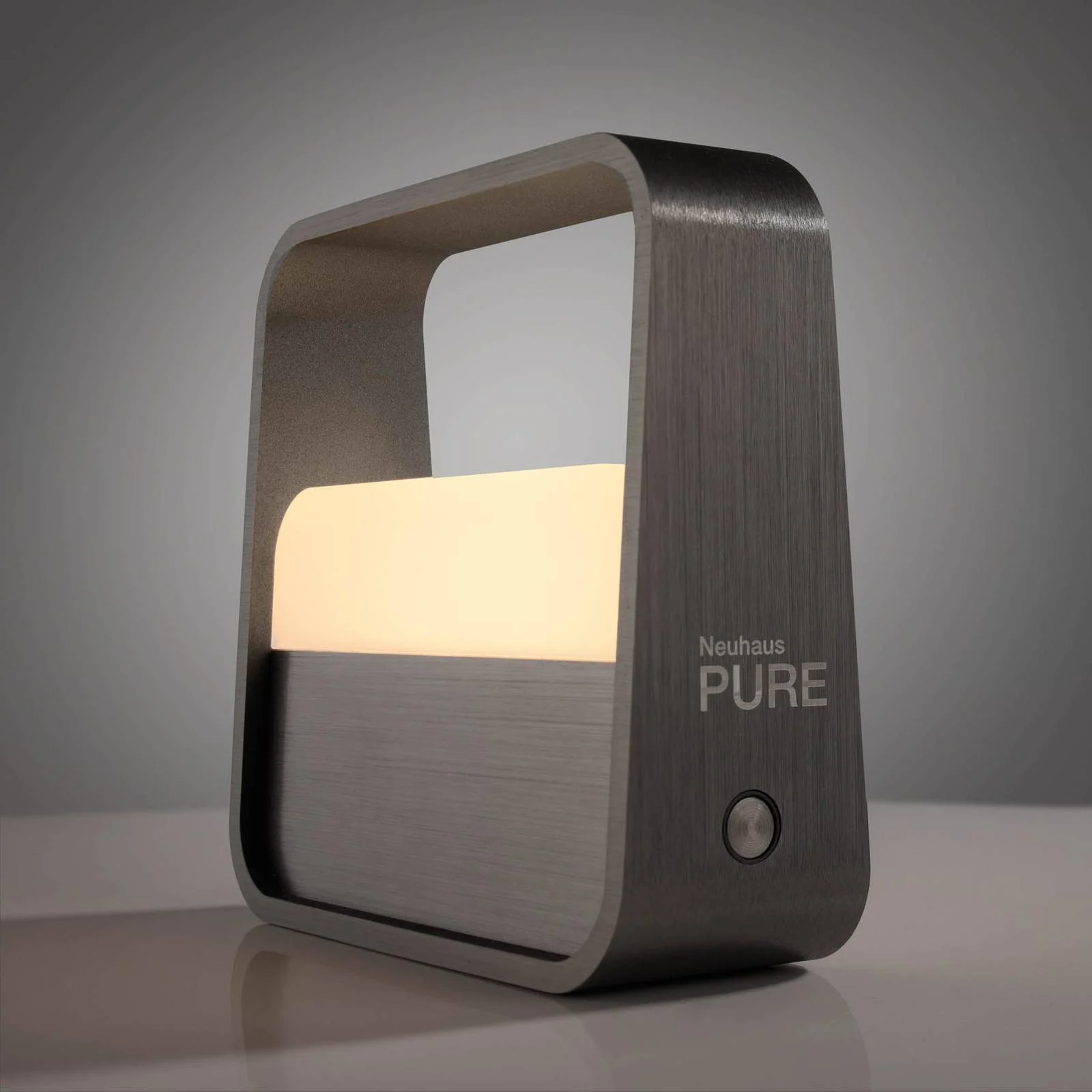 PURE LED-Akku-Tischleuchte Pure Go, grau, Aluminium günstig online kaufen