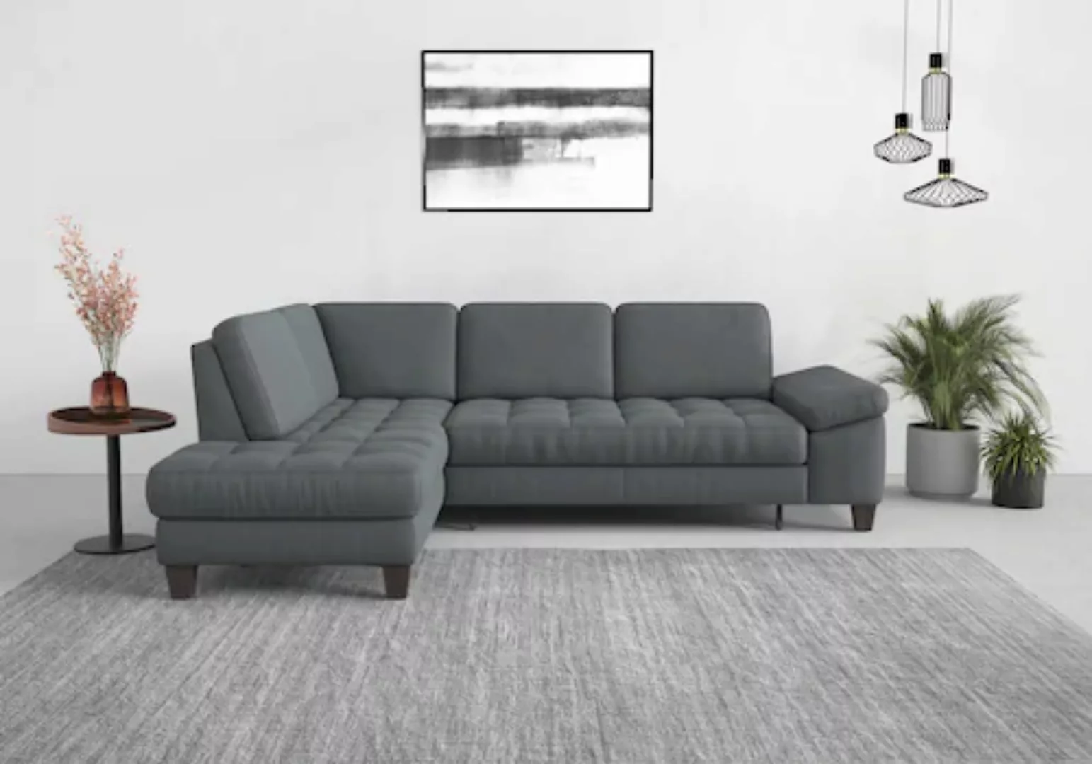 sit&more Ecksofa »Westham L-Form«, mit Ottomane, mit oder ohne Bettfunktion günstig online kaufen