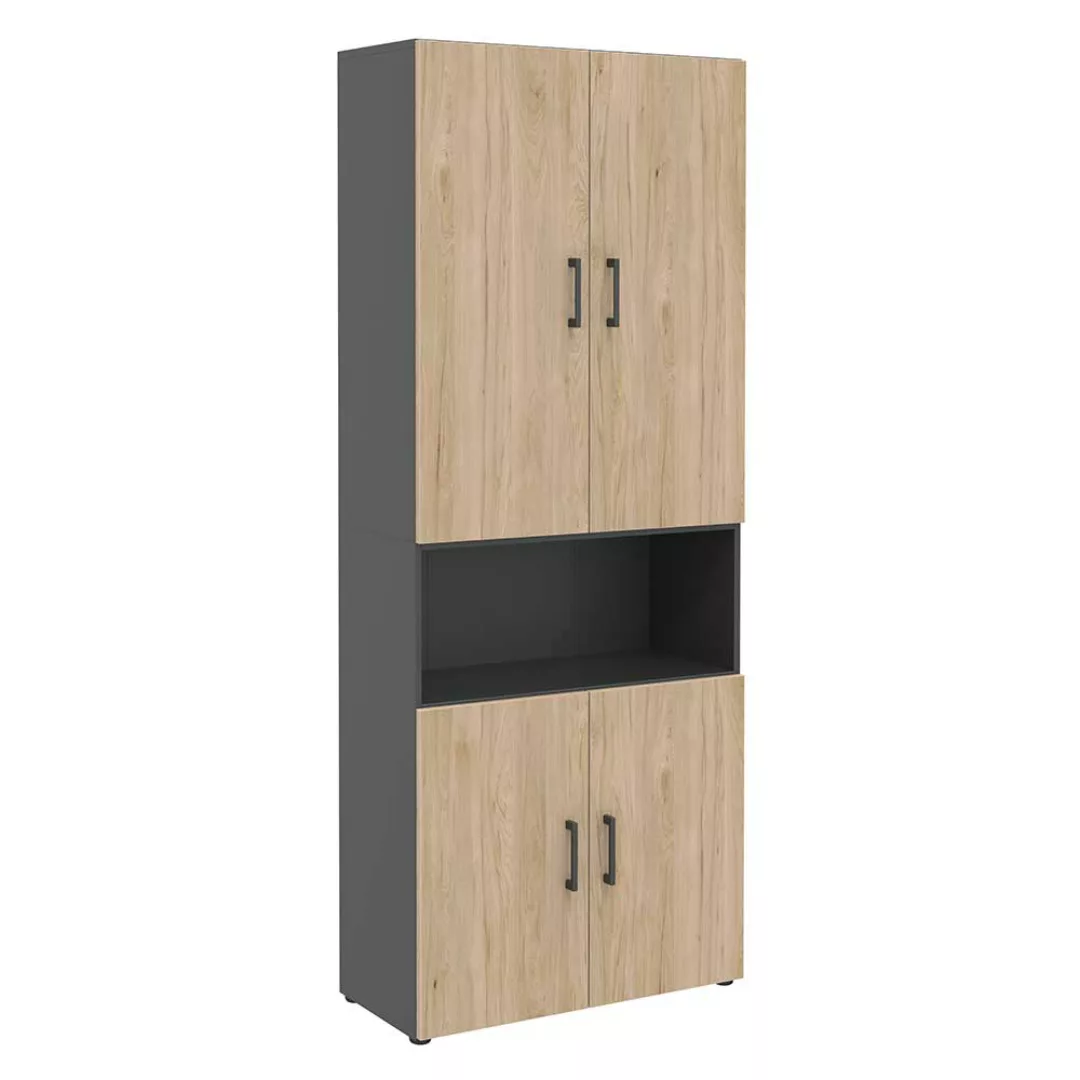 Büroschrank 213 cm hoch 2 Schubladen 4 Türen günstig online kaufen