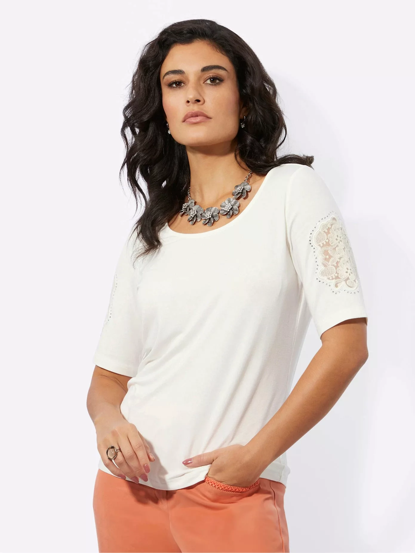 creation L Rundhalsshirt "Shirt", (1 tlg.) günstig online kaufen