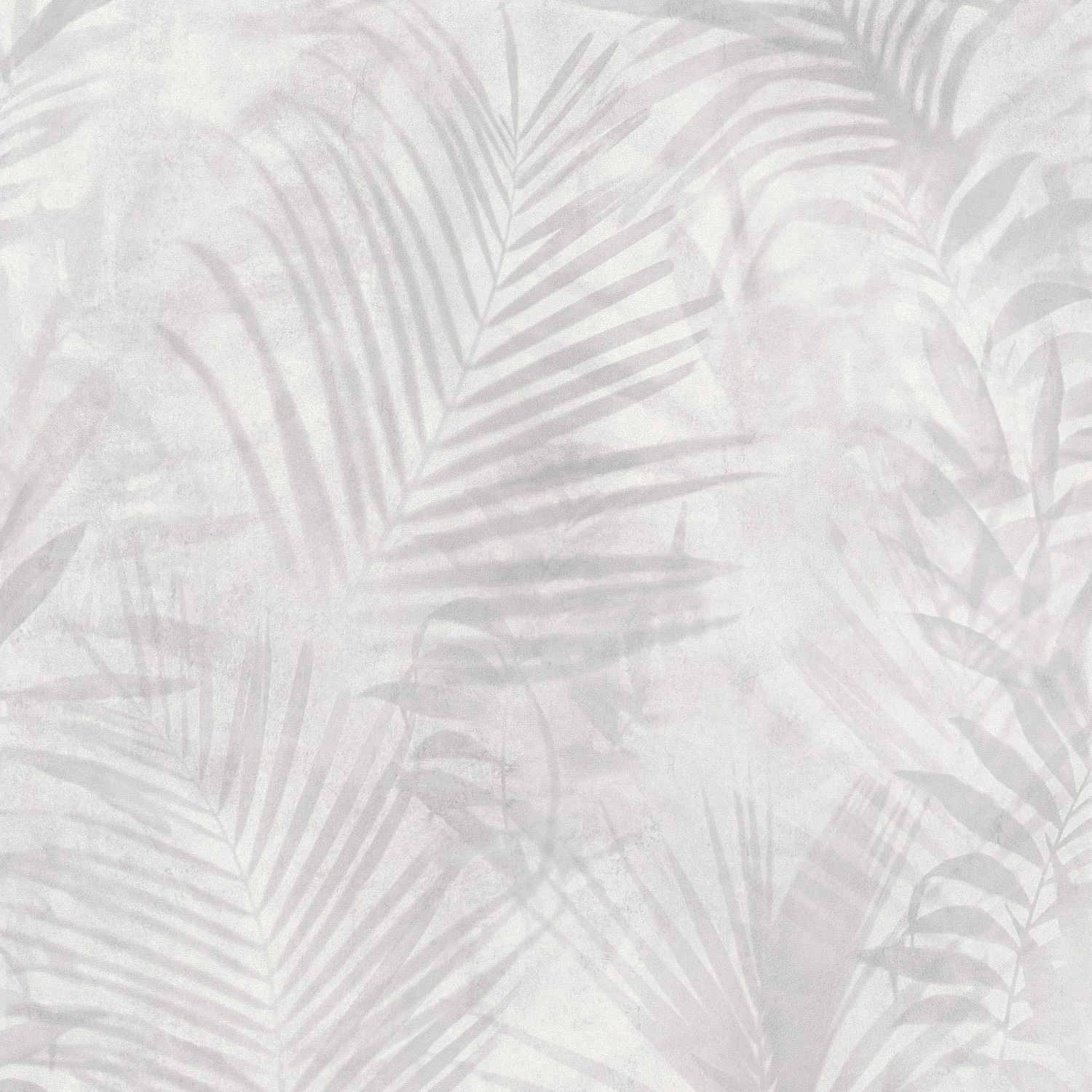 PROFHOME 374115-GU Natur Tapete Palmen Matt Grau Weiß Creme 0,53 m x 10,05 günstig online kaufen