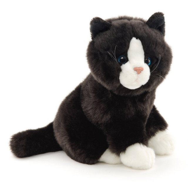 Uni-Toys Kuscheltier Katze, sitzend - versch. Fellfarben - Höhe 21 cm - Plü günstig online kaufen