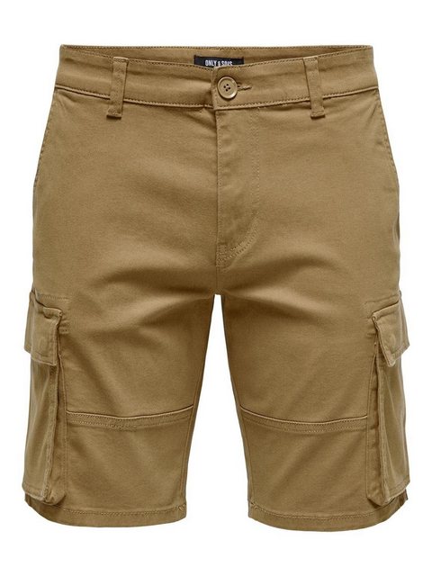 ONLY & SONS Cargoshorts Cargo Shorts Pants Lässige Sommer Hose 7345 in Brau günstig online kaufen
