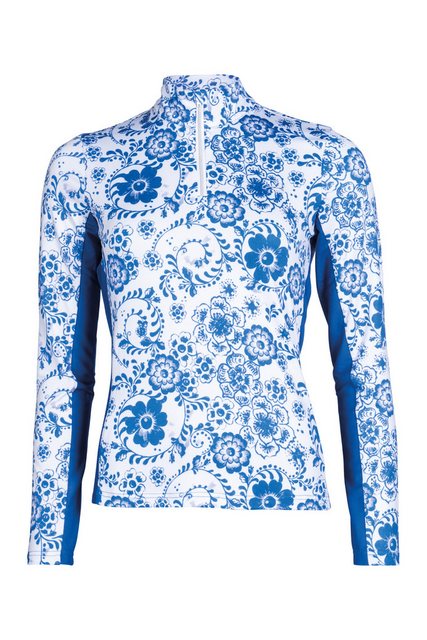 HKM Langarmshirt Funktionsshirt -Blue Flower- günstig online kaufen