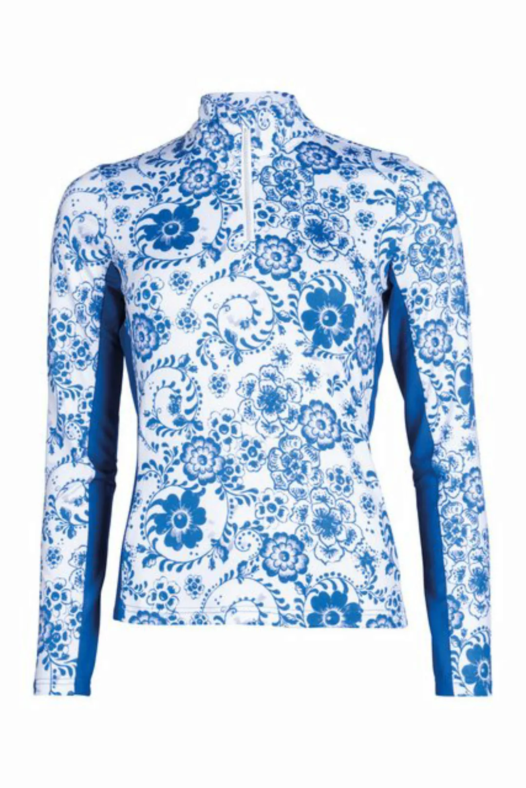 HKM Langarmshirt Funktionsshirt -Blue Flower- günstig online kaufen