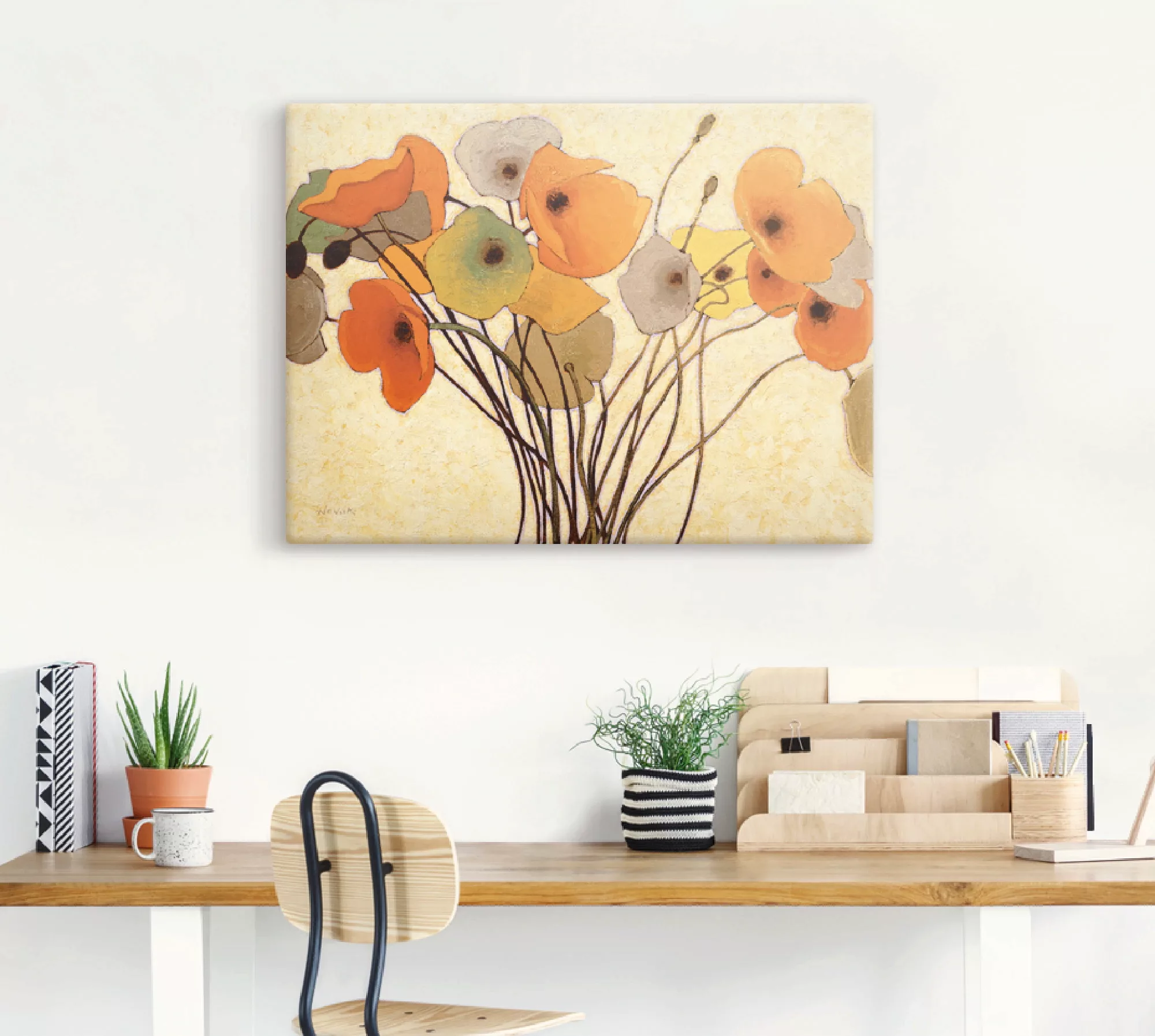 Artland Wandbild "Kürbismohn I", Blumen, (1 St.), als Leinwandbild, Poster, günstig online kaufen