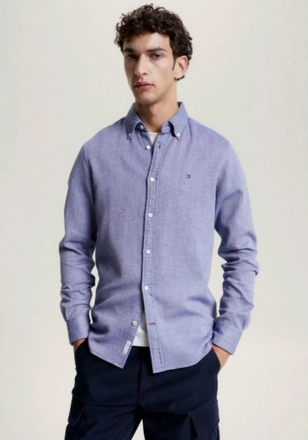 Tommy Hilfiger Langarmhemd BRUSHED DOBBY SF SHIRT günstig online kaufen