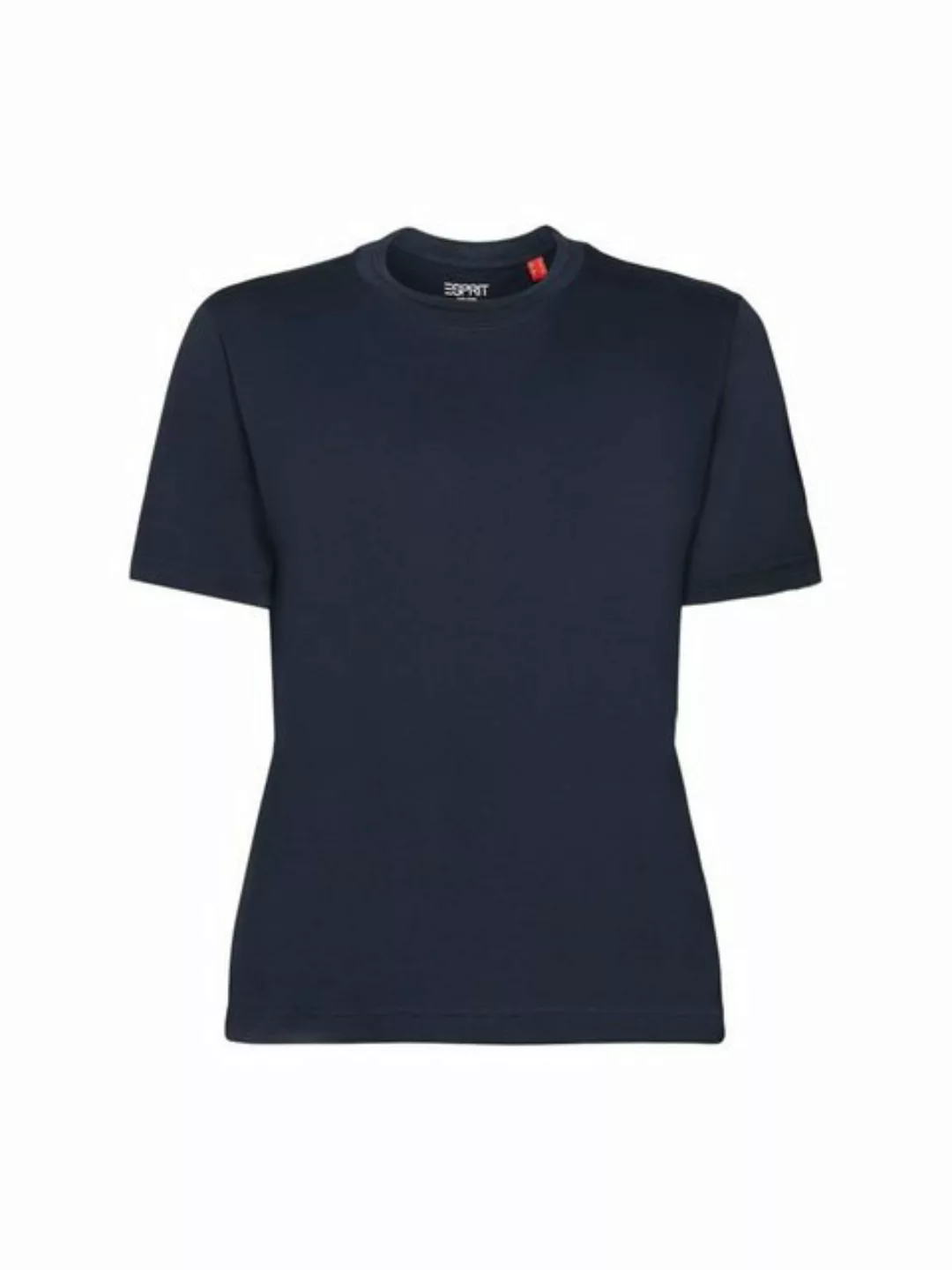 Esprit T-Shirt T-Shirt mit Rundhalsausschnitt, 100 % Baumwolle (1-tlg) günstig online kaufen