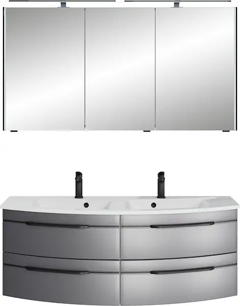 Saphir Badmöbel-Set "Badezimmer-Set 133,2 cm breit, inkl. Türdämpfer, 3 Tür günstig online kaufen