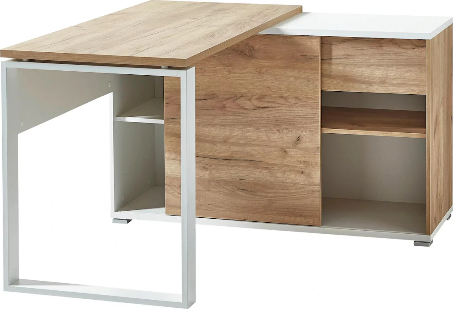 GERMANIA Eckschreibtisch »GW-Lioni«, mit integriertem Sideboard günstig online kaufen