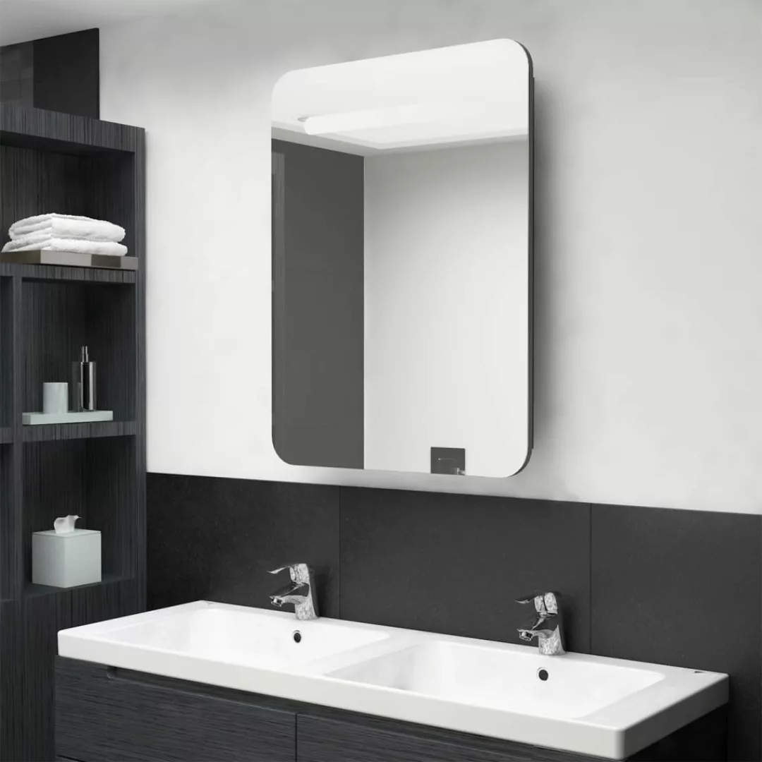 Led-bad-spiegelschrank Anthrazit 60x11x80 Cm günstig online kaufen