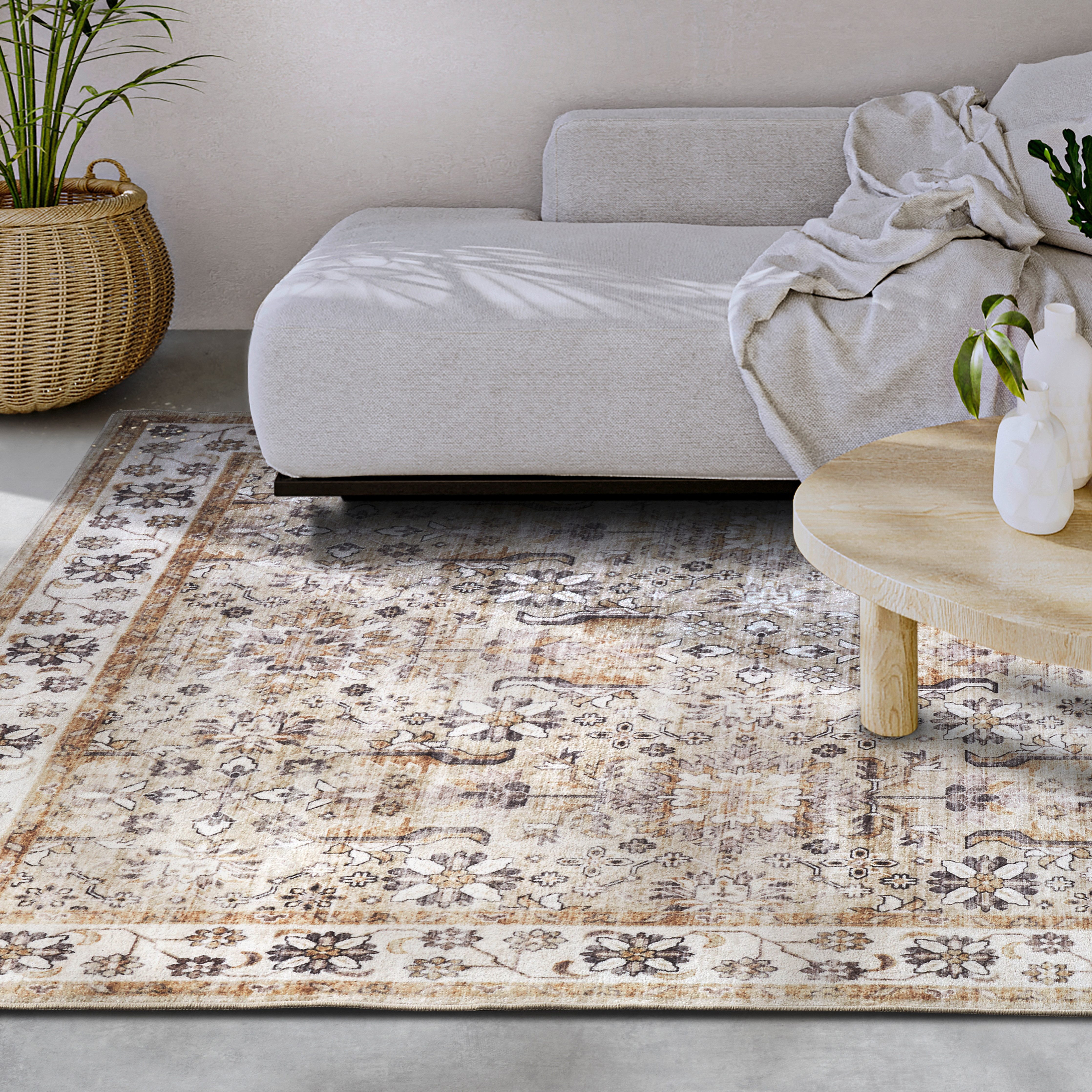ELLE DECORATION Teppich »Saveh«, rechteckig, 5 mm Höhe, Kurzflor, Anti Ruts günstig online kaufen