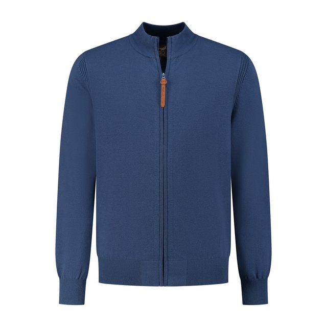 MGO Strickjacke MGO Ian Cardigan Men Blue L günstig online kaufen