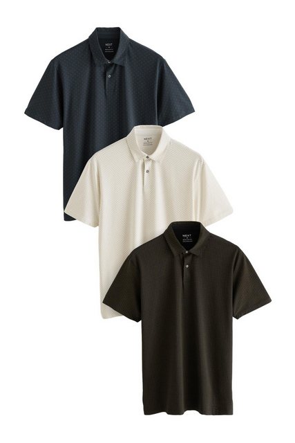 Next Poloshirt 3er-Pack Kurzarm-Poloshirts aus Jersey (3-tlg) günstig online kaufen