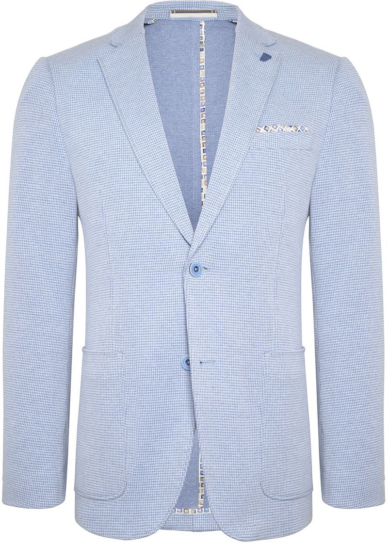 R2 Halflined Blazer Druck Hellblau - Größe 52 günstig online kaufen