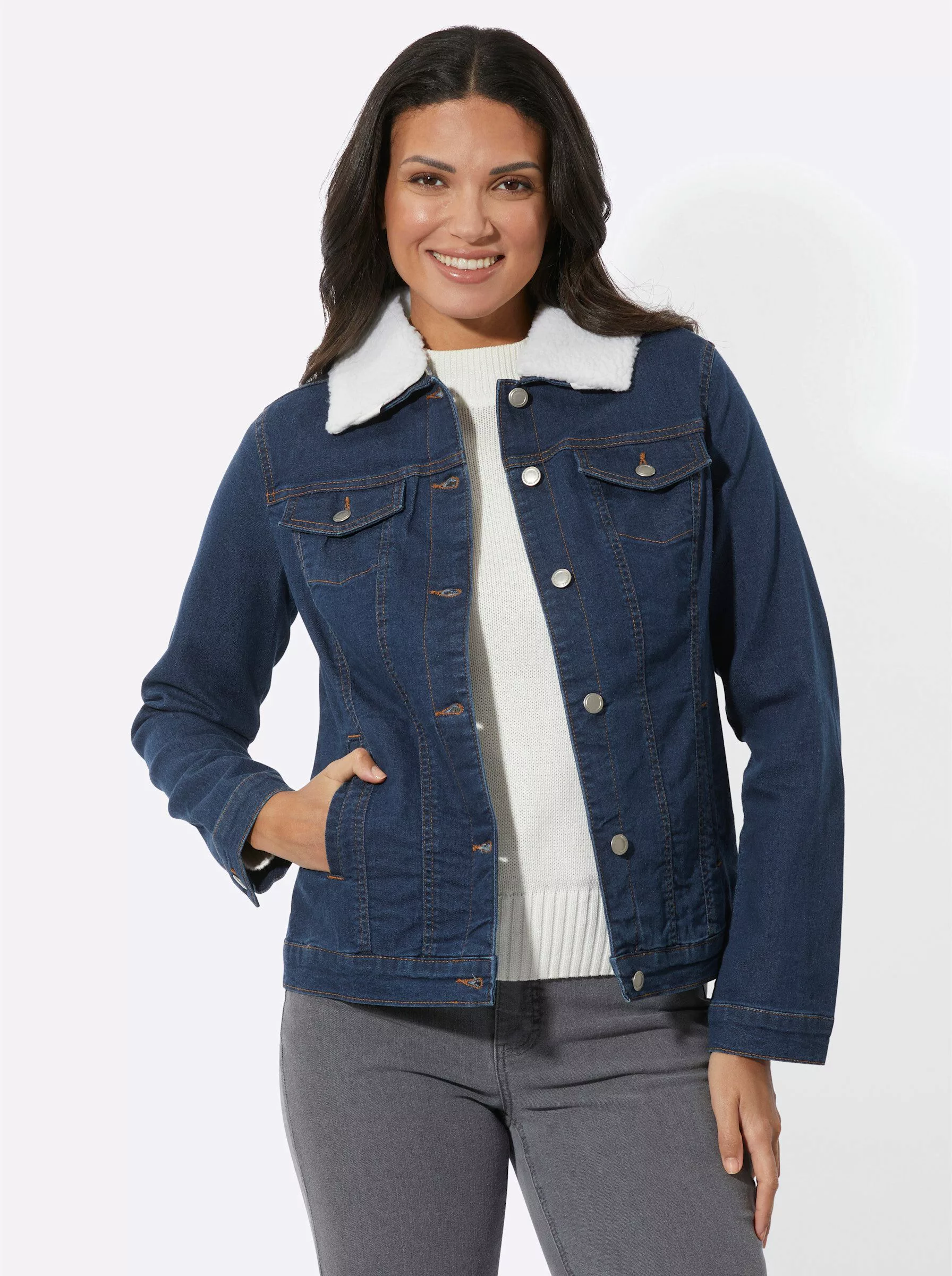 Sieh an! Allwetterjacke Jeansjacke günstig online kaufen