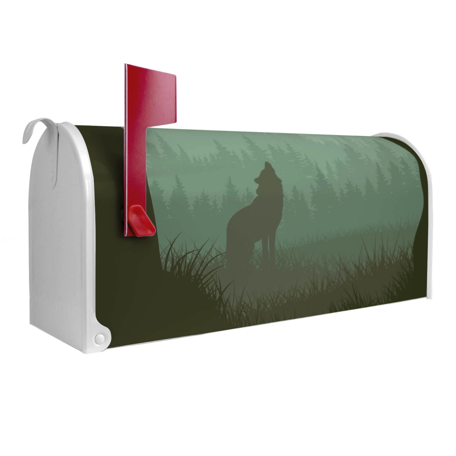 Banjado Amerikanischer Briefkasten Weiß 48x22x16cm US Mailbox Letterbox Pos günstig online kaufen