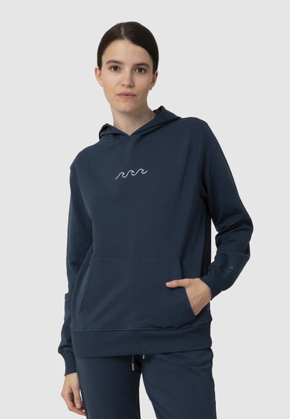 Unisex Hoodie Aus Bio-baumwolle Mit Druck "Waves" günstig online kaufen