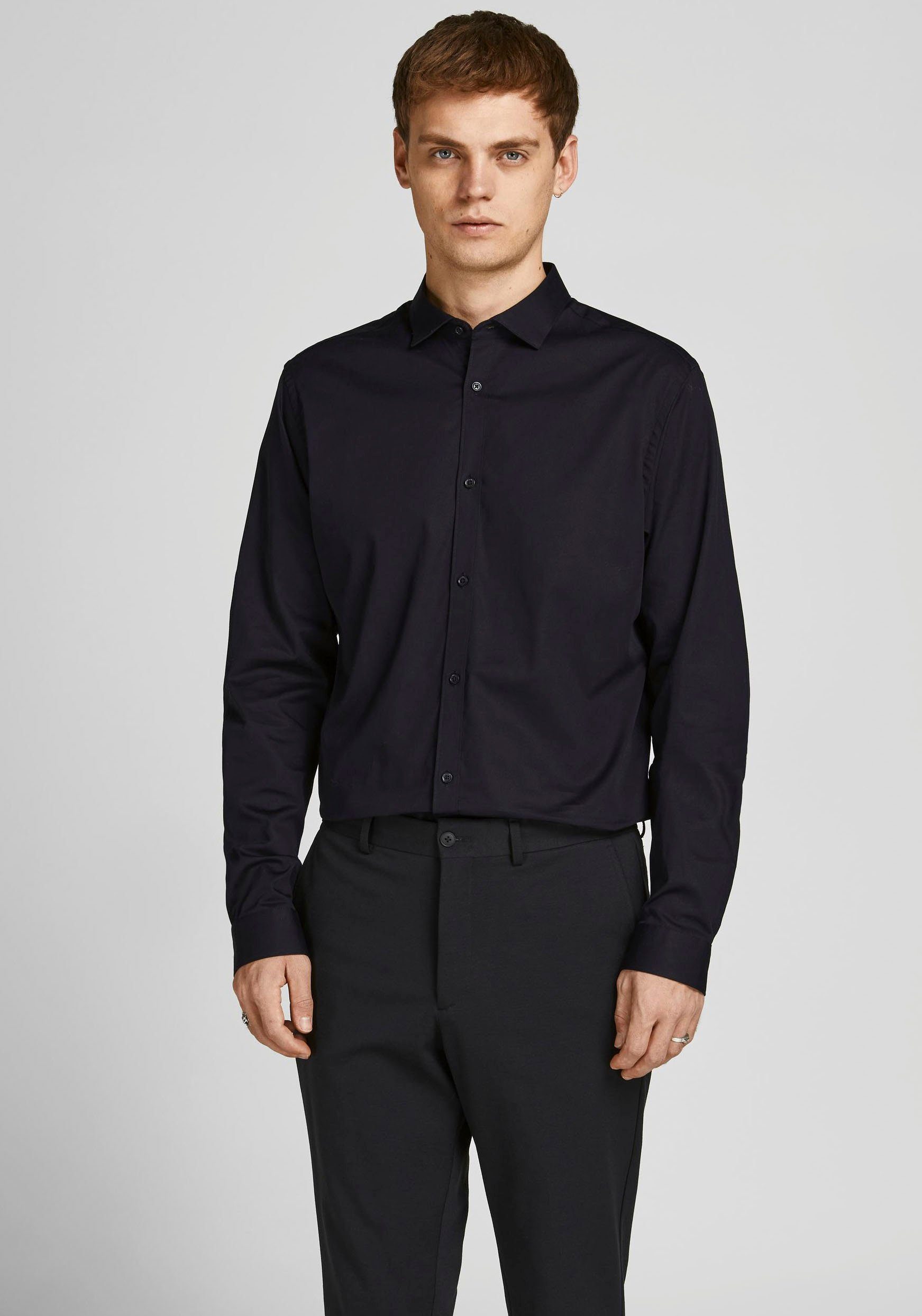 Jack & Jones Herren Freizeit Hemd JPRBLACARDIFF Slim Fit günstig online kaufen