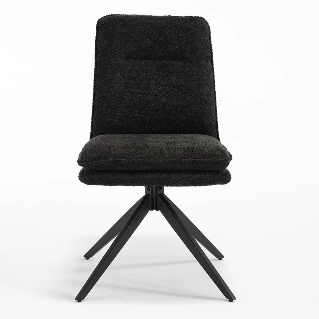 Moderne Esszimmer Stühle in Anthrazit Gestell aus Metall (2er Set) günstig online kaufen