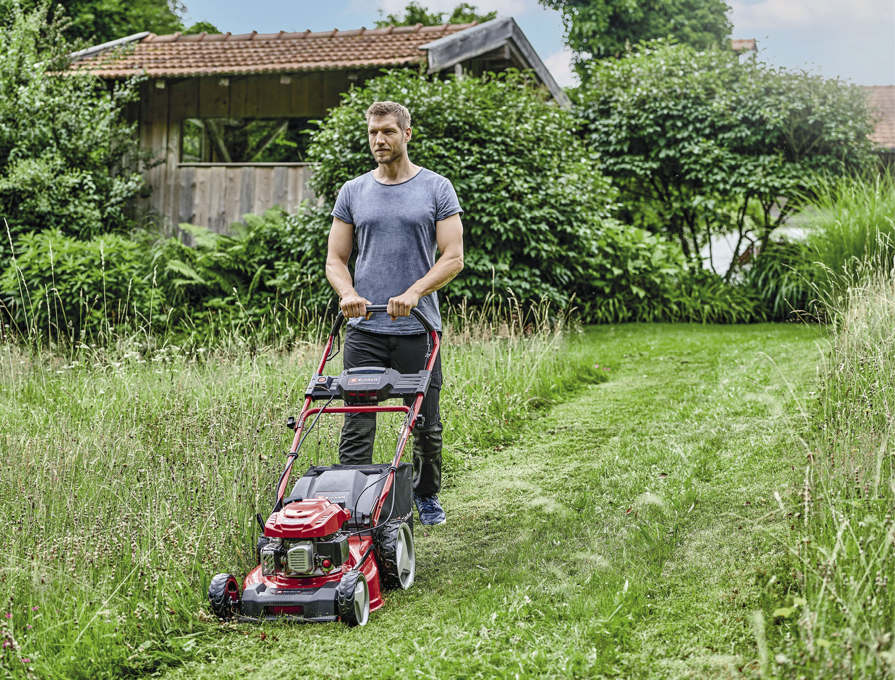 Einhell Benzinrasenmäher "GC-PM 46 SM HW-E Li" günstig online kaufen