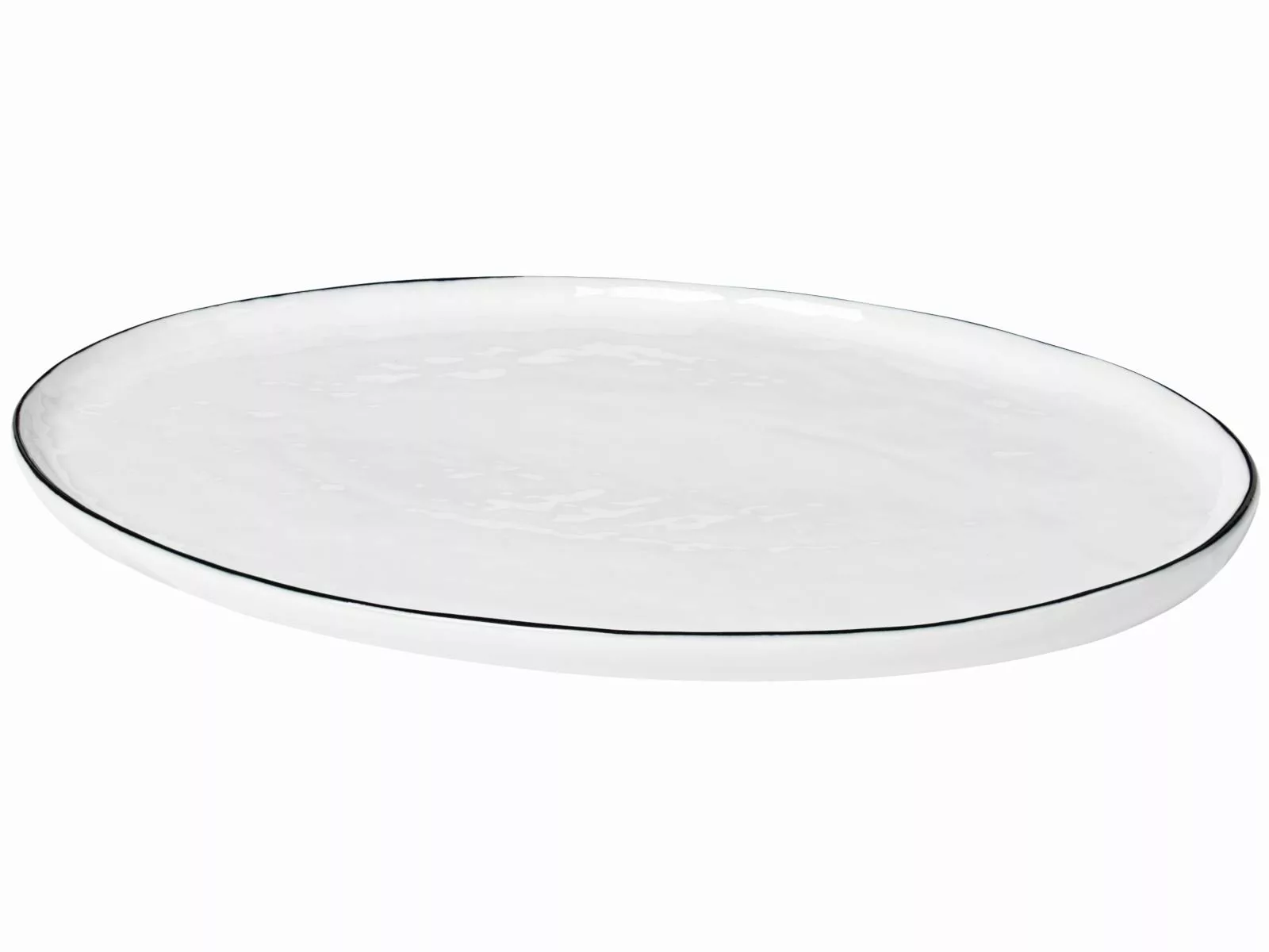Broste Copenhagen Salt SALT Platte oval 20 x 30 cm (weiss) günstig online kaufen