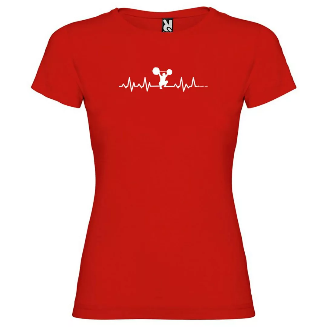 Kruskis Fitness Heartbeat Kurzärmeliges T-shirt 2XL Red günstig online kaufen