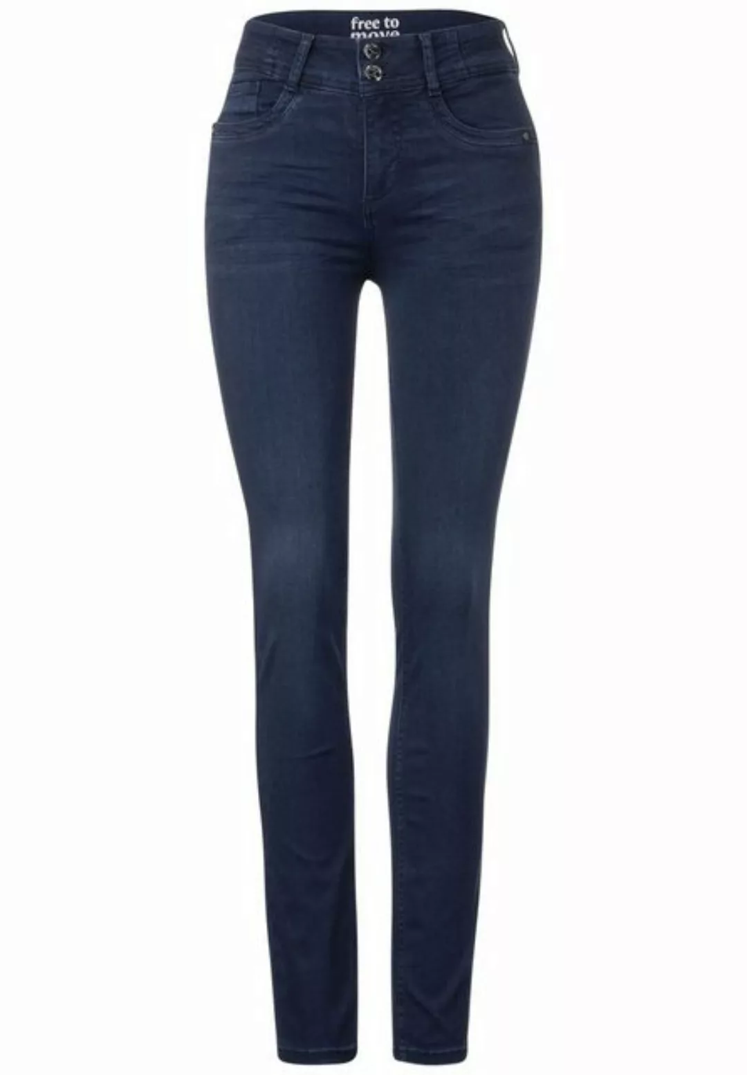 STREET ONE Regular-fit-Jeans Style QR York.hw.FTM.dark blue günstig online kaufen