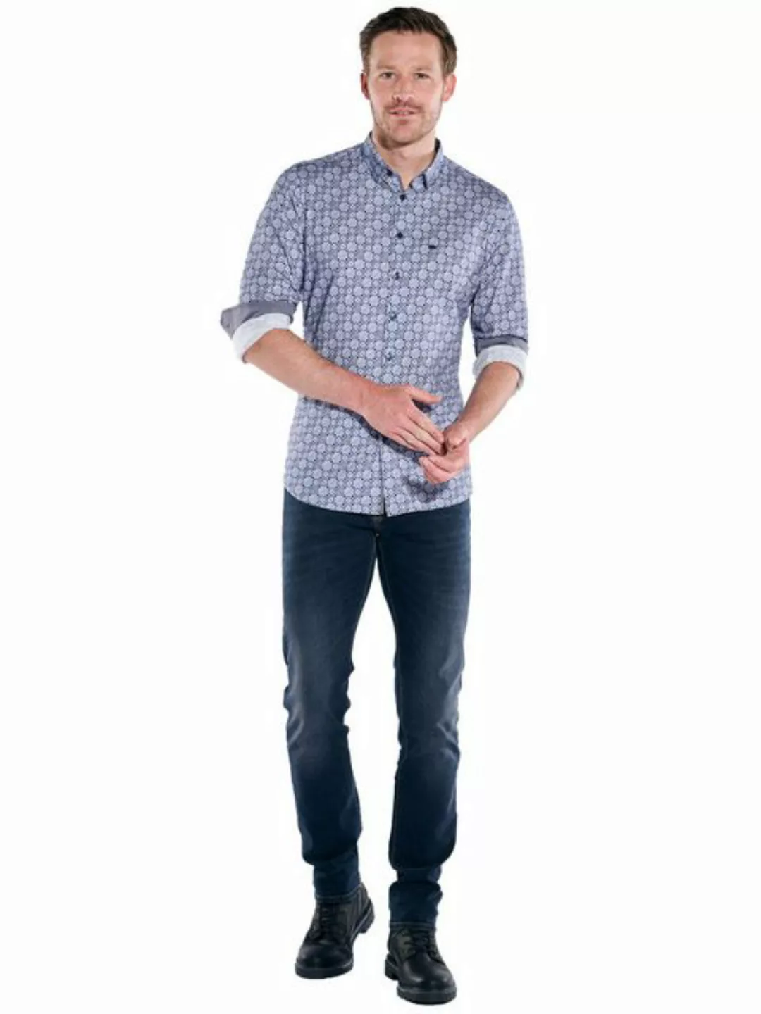 Engbers Langarmhemd Langarm-Hemd slim fit günstig online kaufen