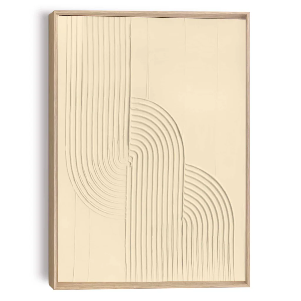 Reinders Wandbild "Knot - sand", Wohnzimmer - Beige - MDF - Abstrakt - 50x7 günstig online kaufen