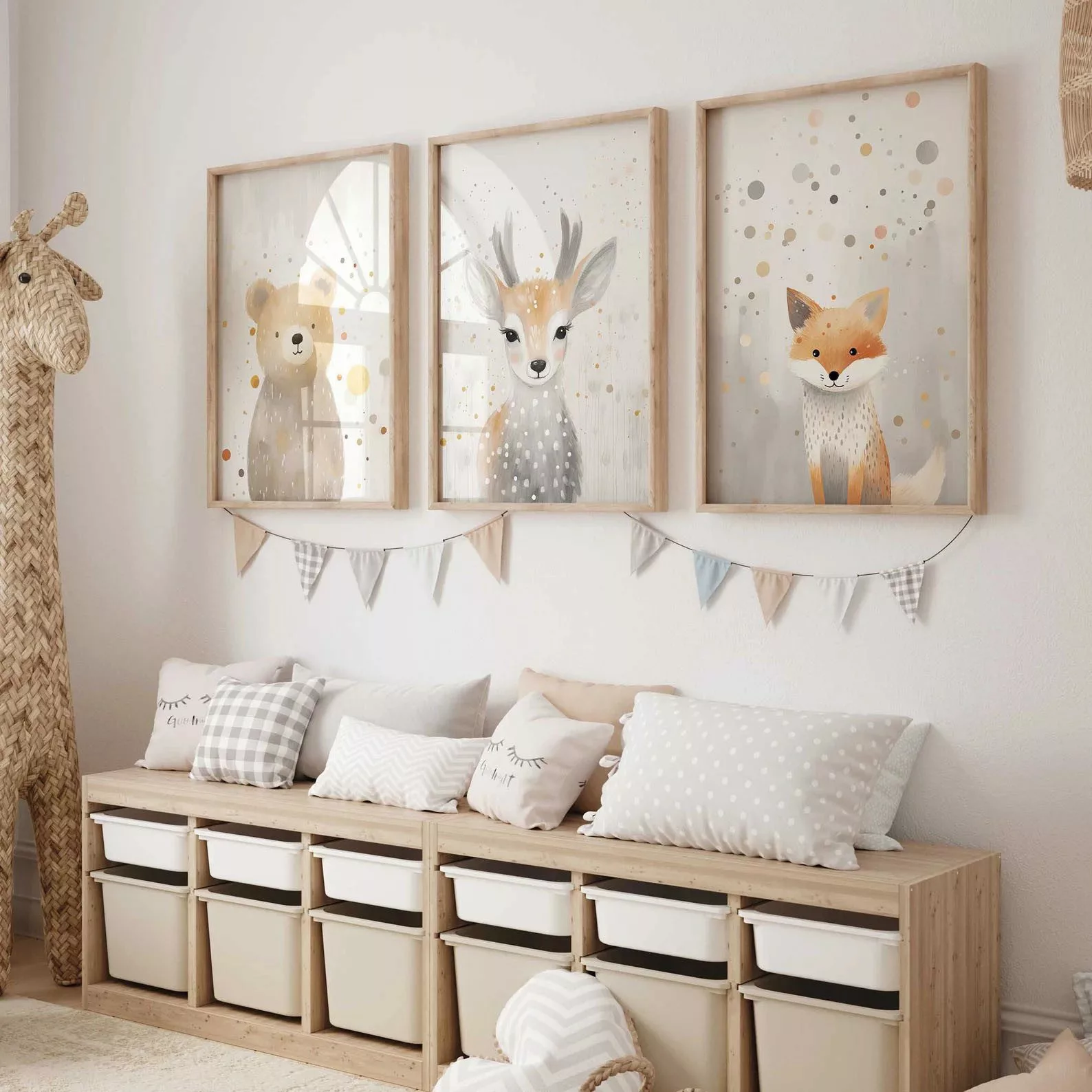 WANDKIND Poster Waldtiere Abenteuer Bär Fuchs günstig online kaufen
